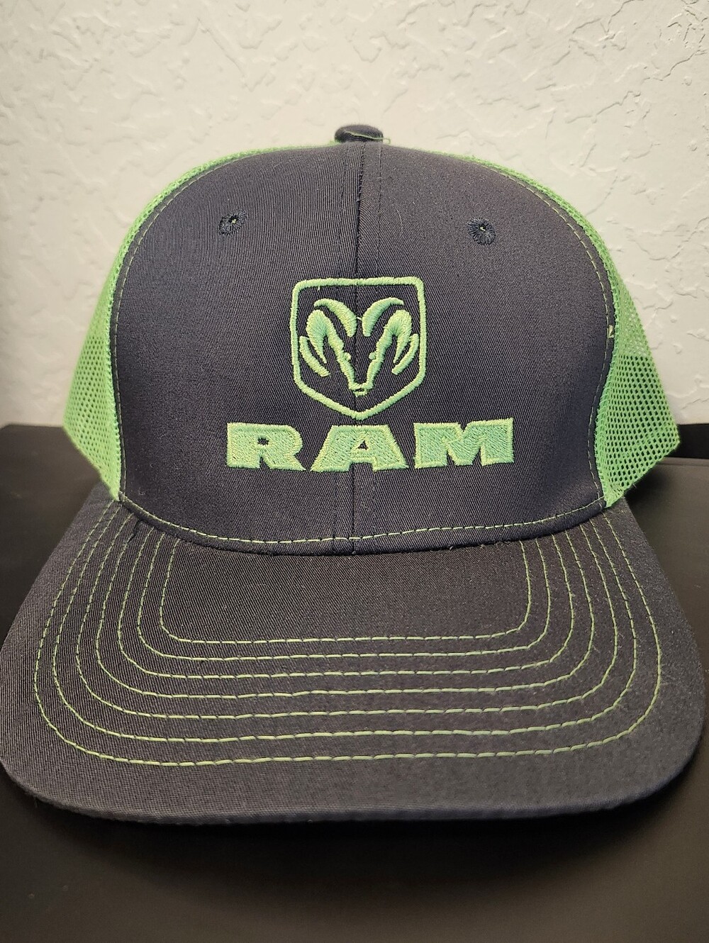 DODGE Green and Black Trucker Hat - Embroidered Logo